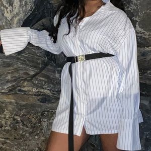 PLT pin stripped t-shirt dress WORN ONCE